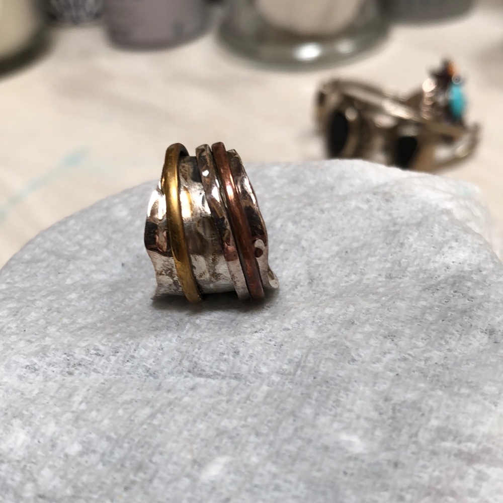 Silver Spinner Ring - image 1